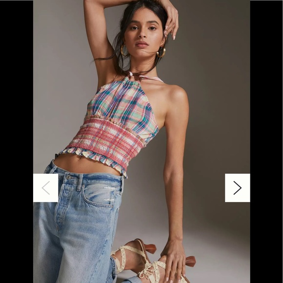 NWT 🌅 Anthropologie Pilcro Reversible Halter Top - Picture 2 of 6